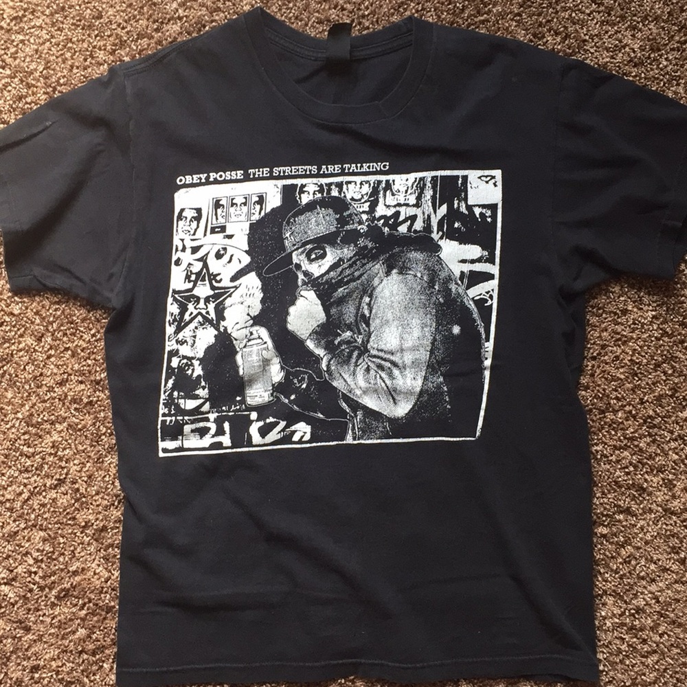 Black Graphic Crewneck T-Shirt